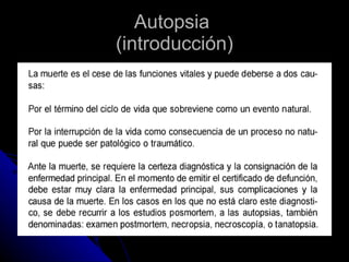 Autopsia  (introducción) 