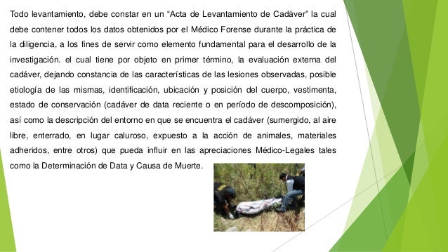Levantamiento de cadaver