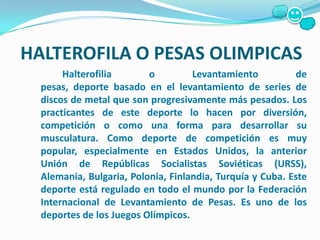 Levantamiento De Pesas Olimpicas