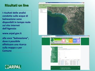 Le attività ARPAL sul Mare | PPT