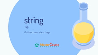 string
Guitars have six strings.
ণরং
 