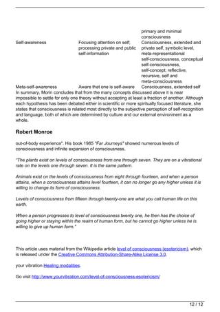 level of consciousness (esotericism) | PDF
