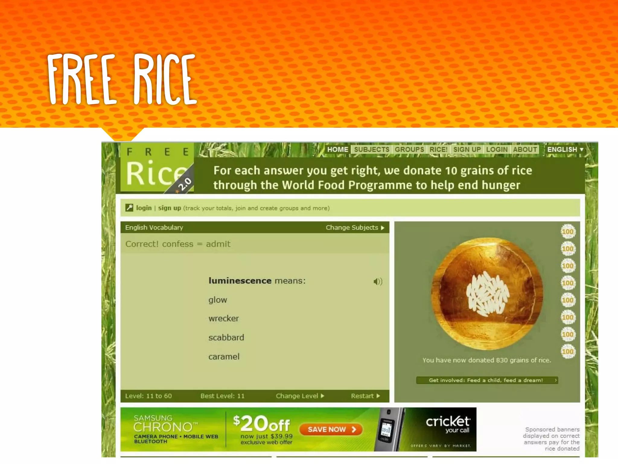 Free Rice
 