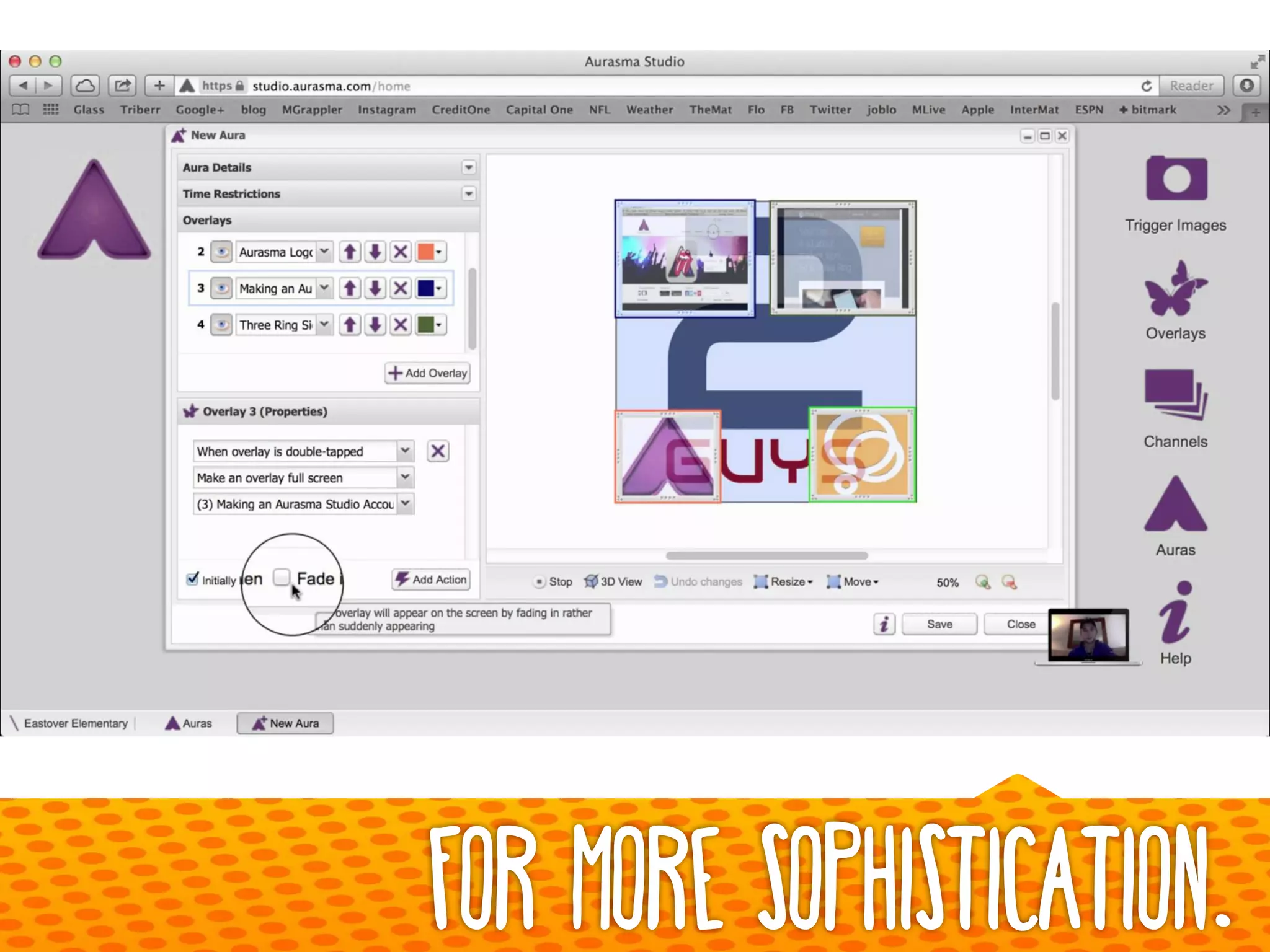 For more sophistication…
 