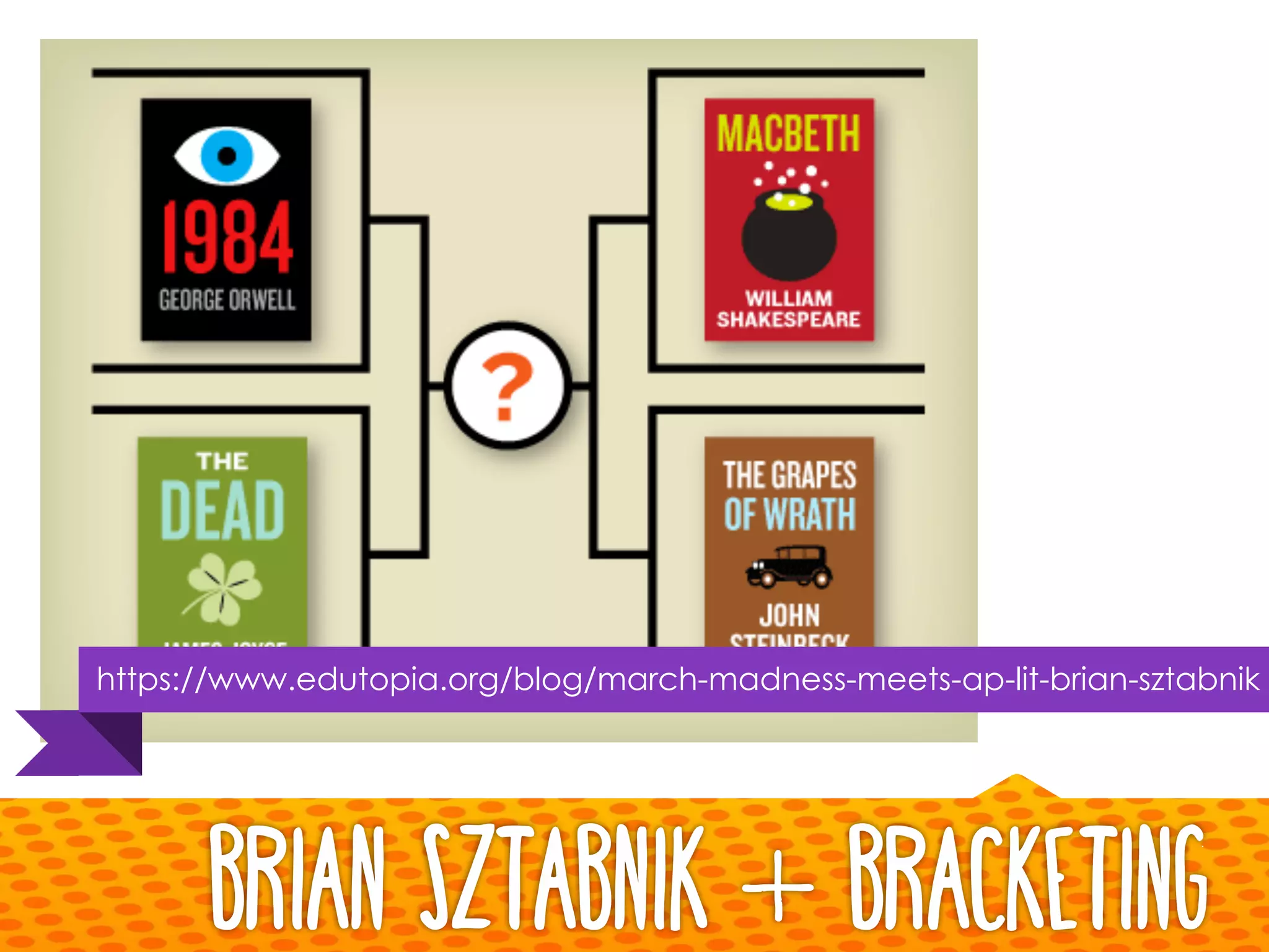 Brian Sztabnik + Bracketing
https://www.edutopia.org/blog/march-madness-meets-ap-lit-brian-sztabnik
 