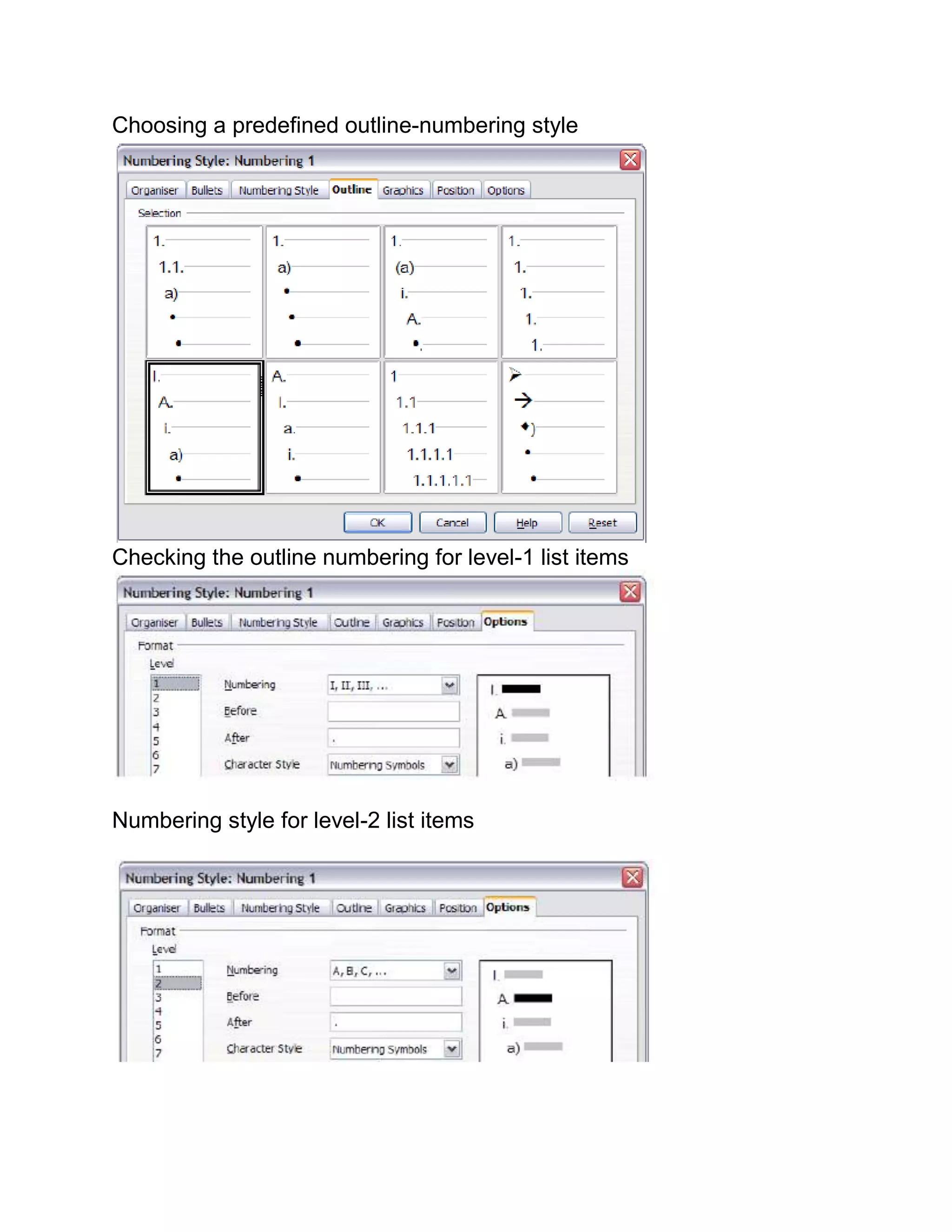 Open Office Writer : Level1 