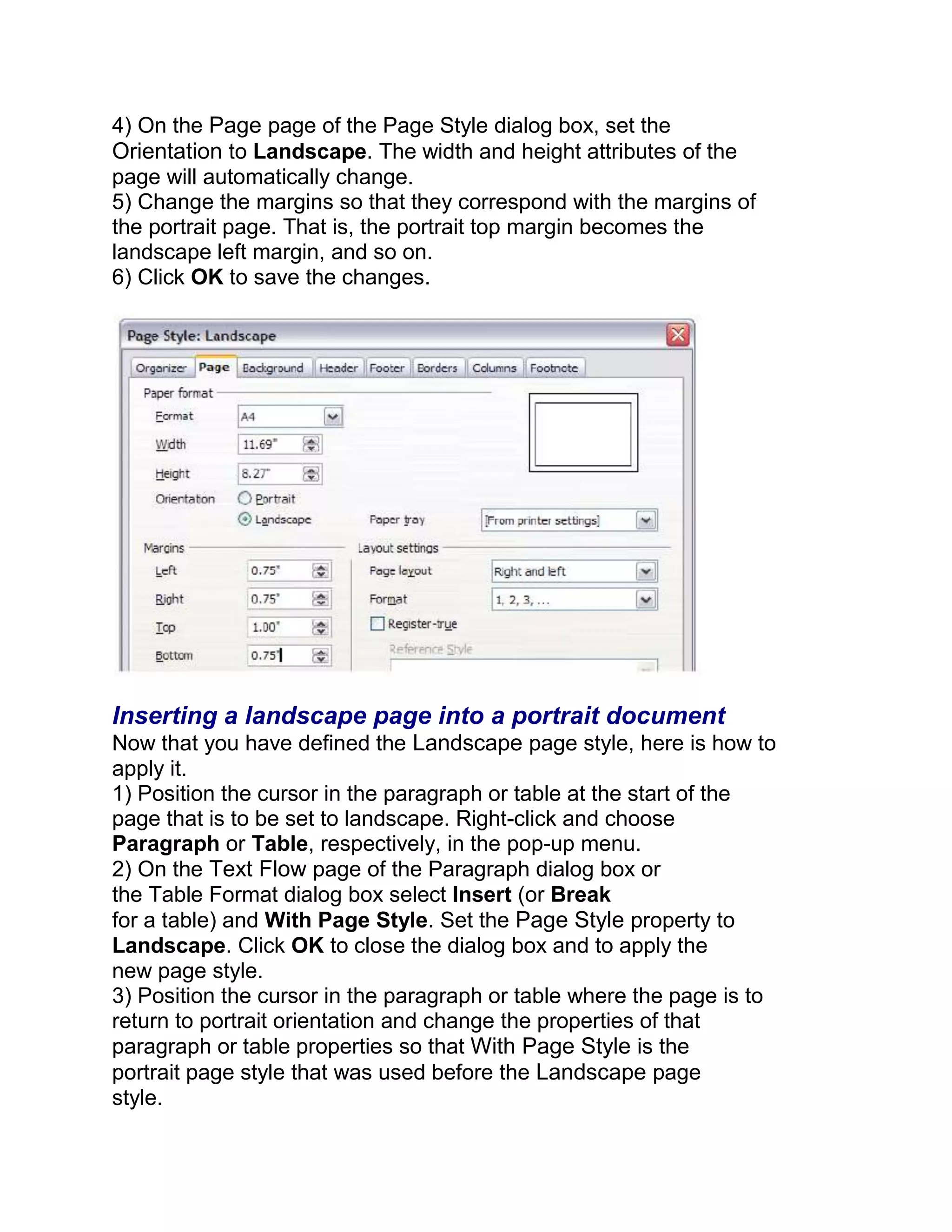 Open Office Writer : Level1 