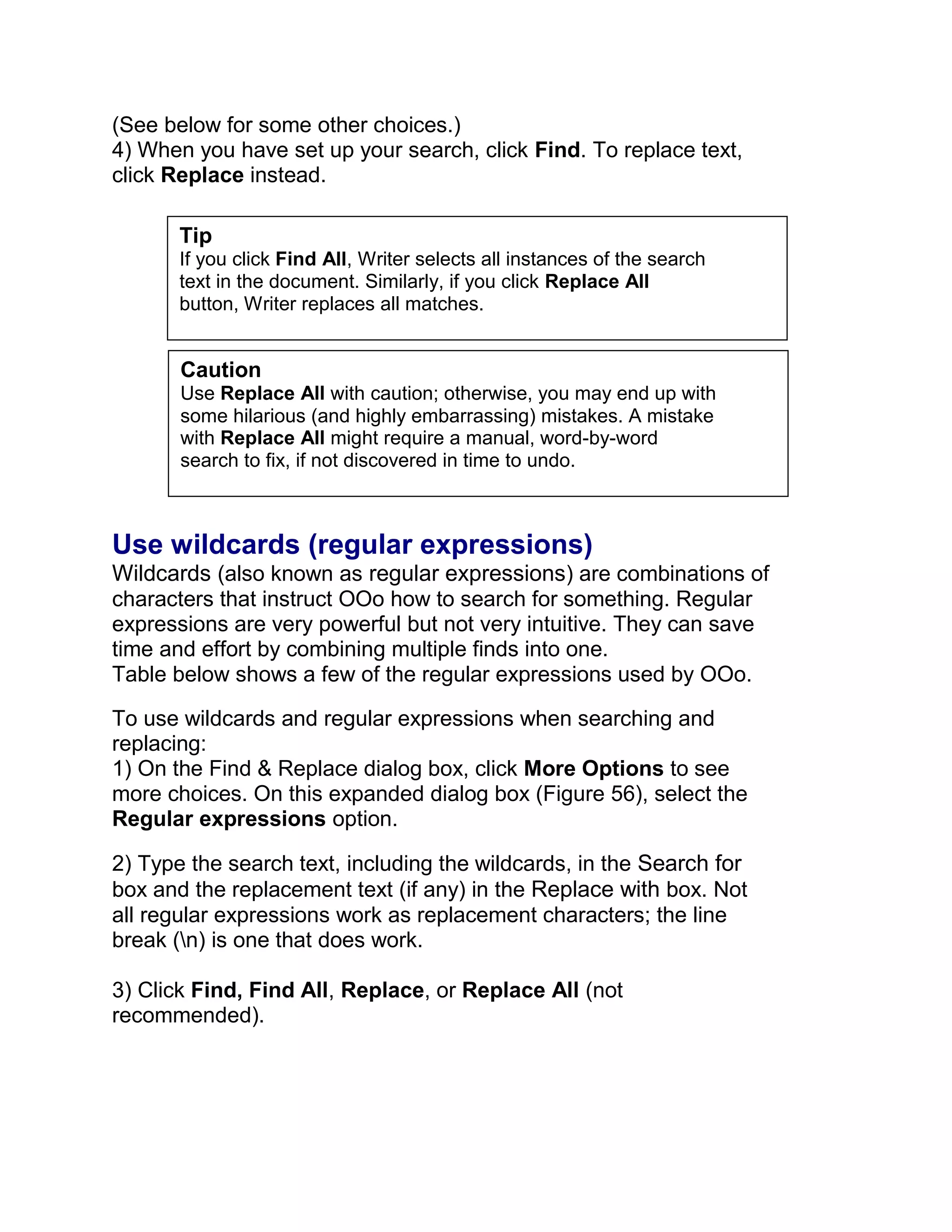 Open Office Writer : Level1 