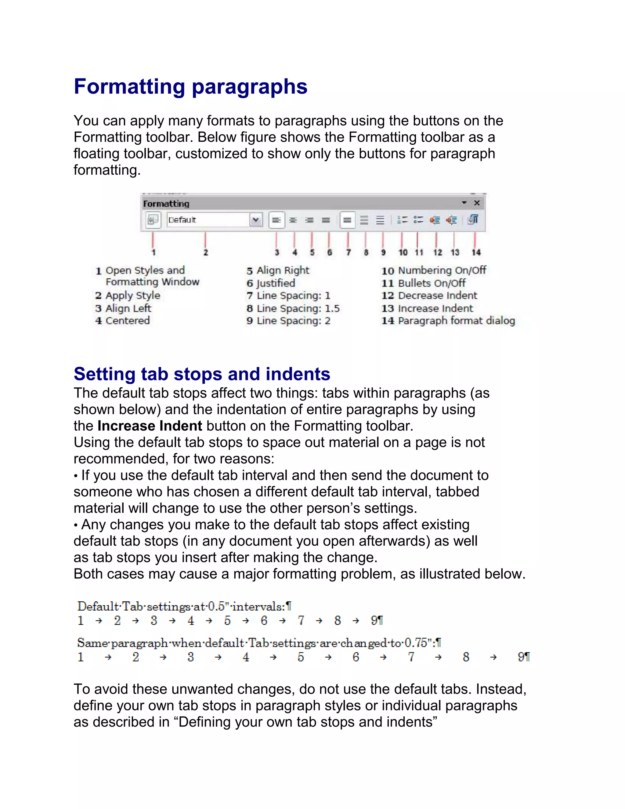 Open Office Writer : Level1 