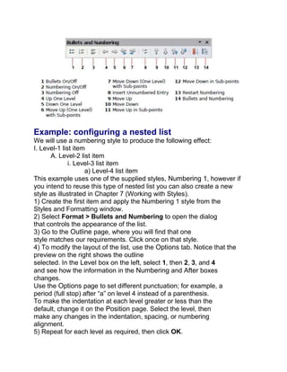 Open Office Writer : Level1 