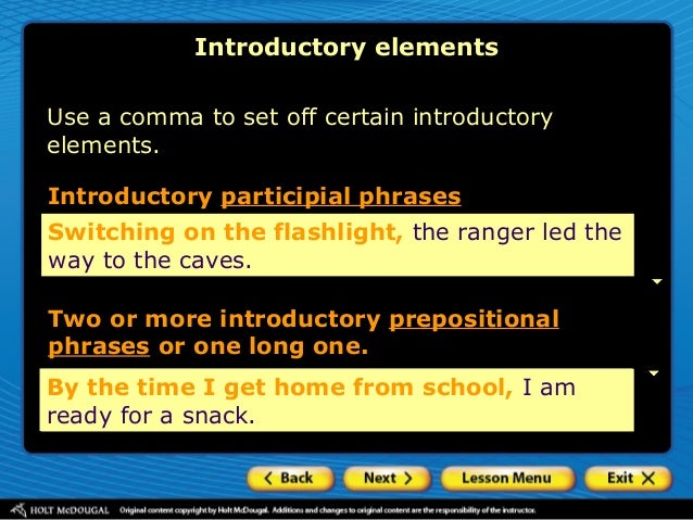 Grammar Notes Commas