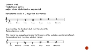 Identifying Triads Level 2 music theory | PPTX