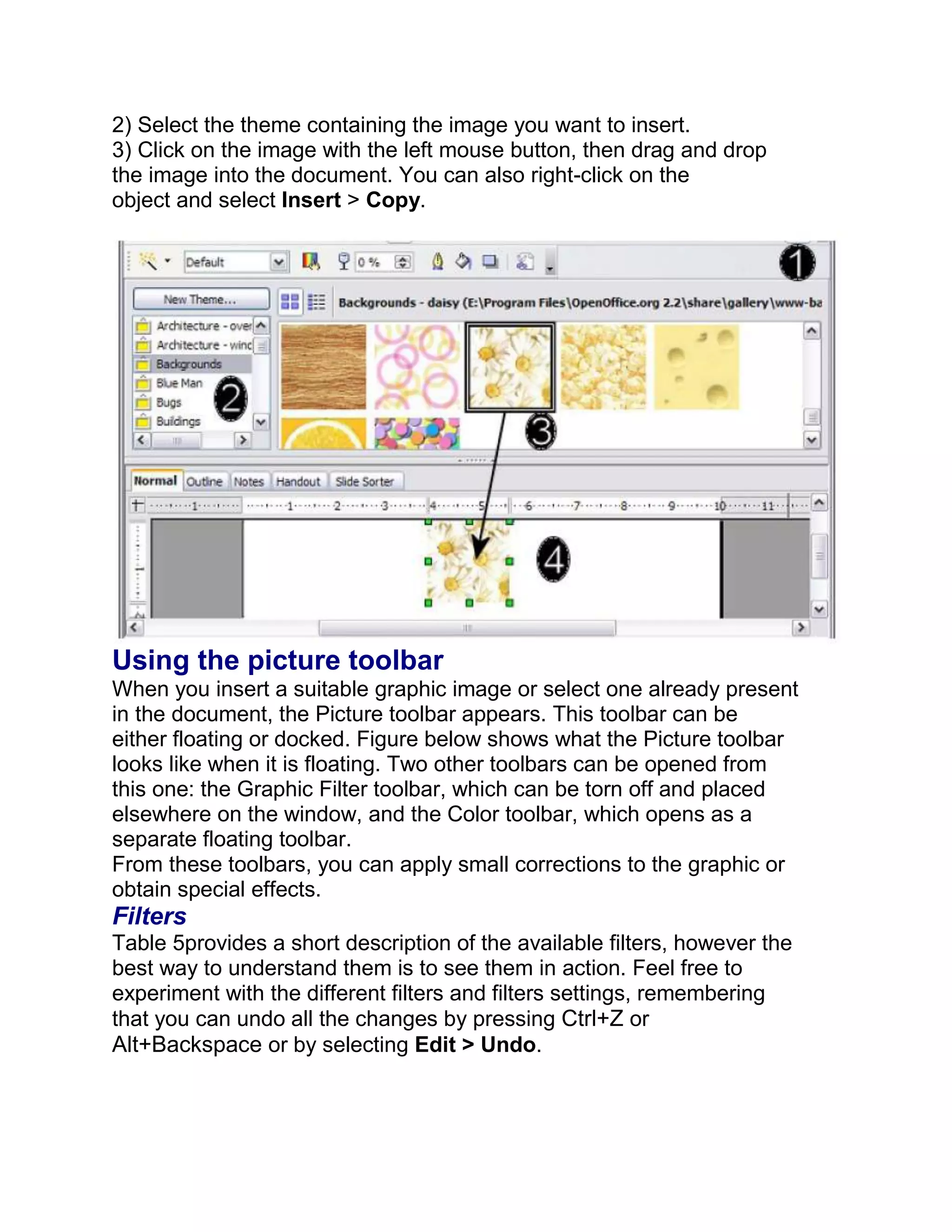 Open Office Writer : Level2 