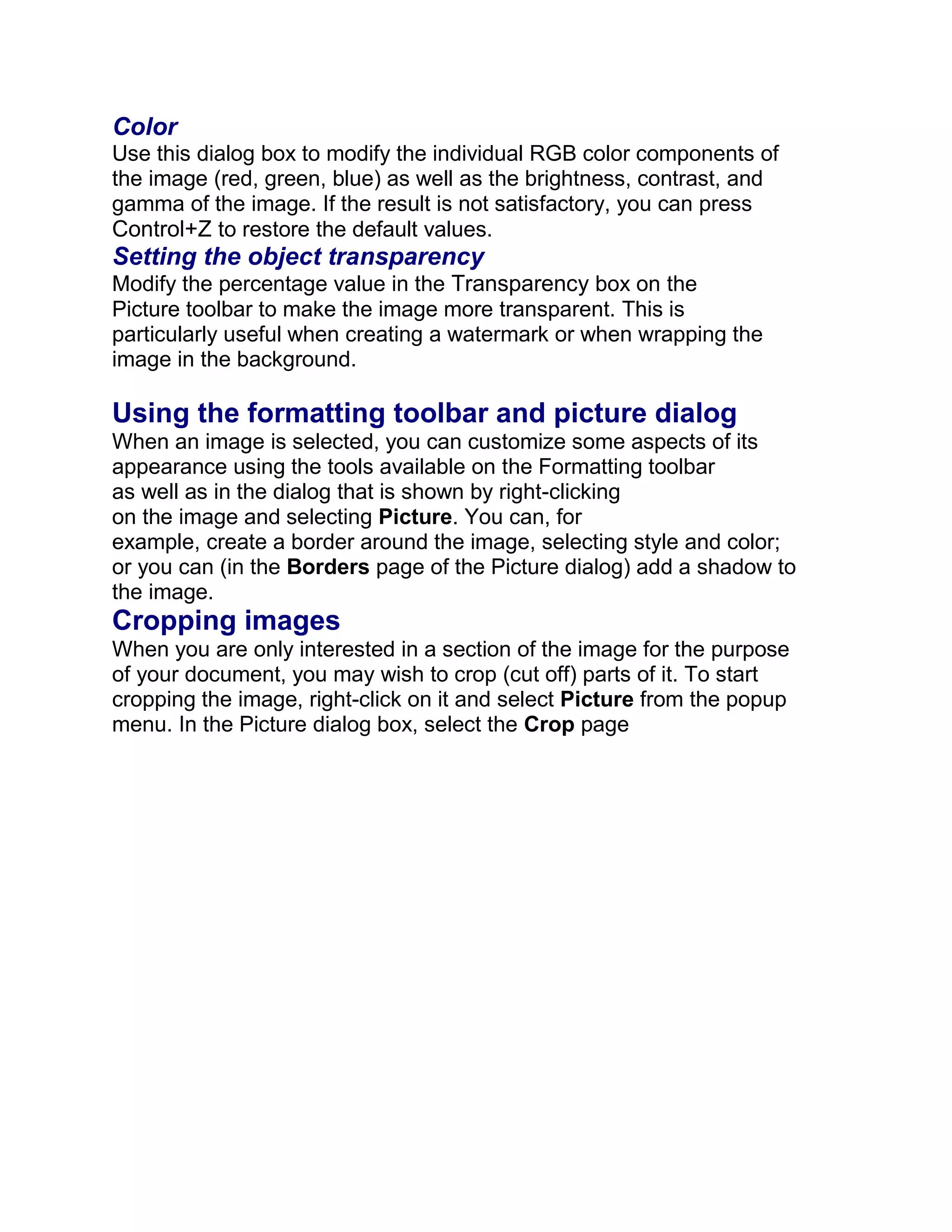 Open Office Writer : Level2 