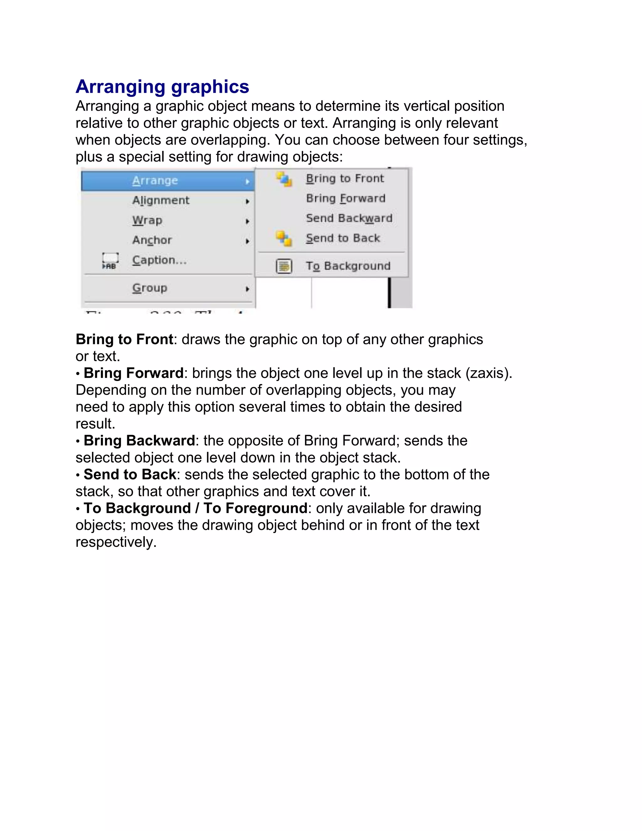 Open Office Writer : Level2 