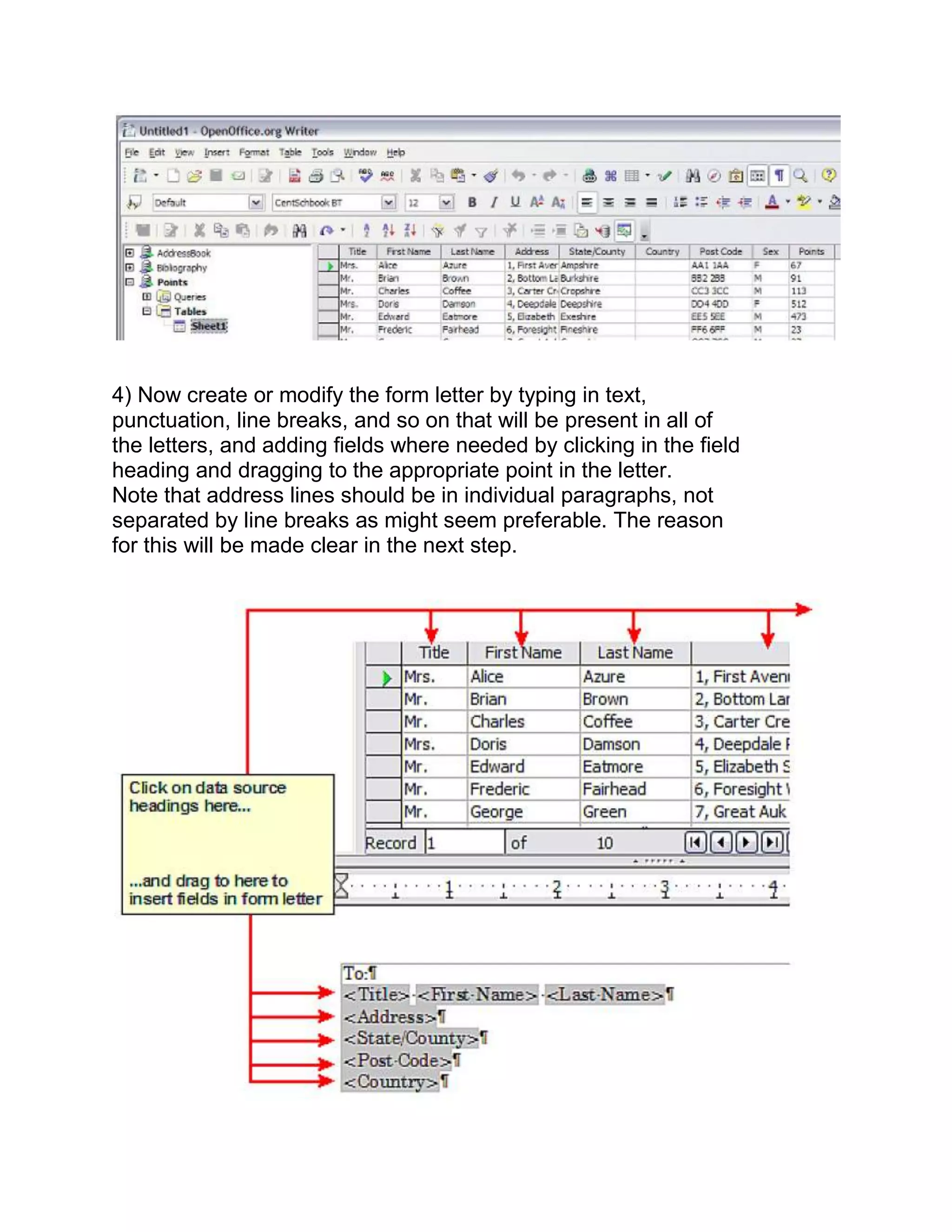 Open Office Writer : Level2 