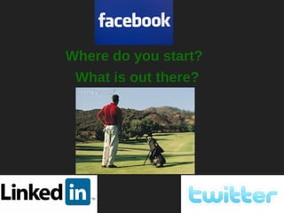 Where do you start?  What is out there? 