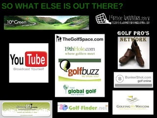 SO WHAT ELSE IS OUT THERE? GOLF PRO’S  NETWORK 