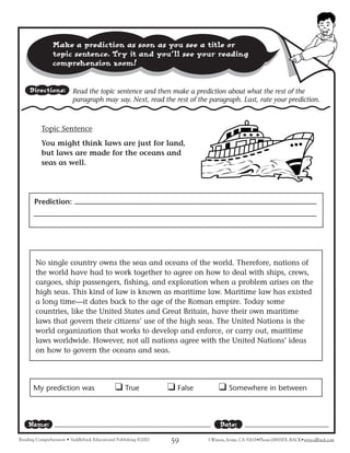 Reading comprehension level four for english languange | PDF