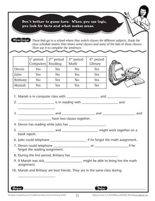 Reading comprehension level four for english languange | PDF