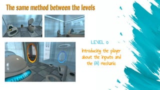 The same method between the levels
Introducing the player
about the inputs and
the (A) mechanic
LEVEL 0
 