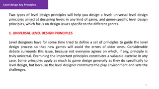 Level design and devlopment part 1 introduction to level design | PPTX