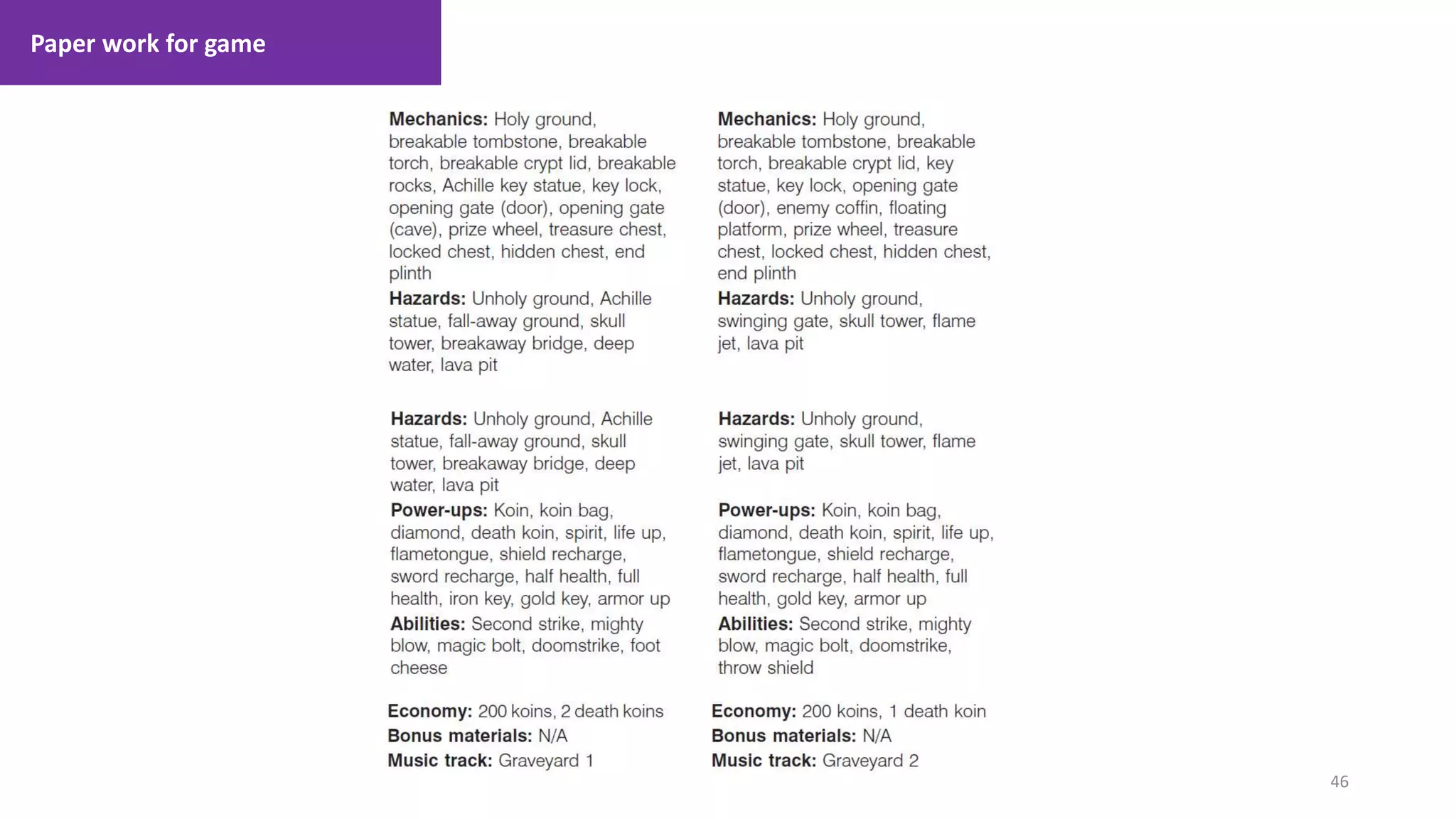 Paper work for game
46
1. Lecture
 