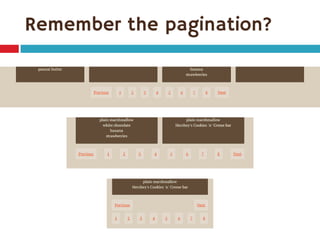 Remember the pagination?  