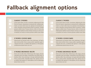 Fallback alignment options
 