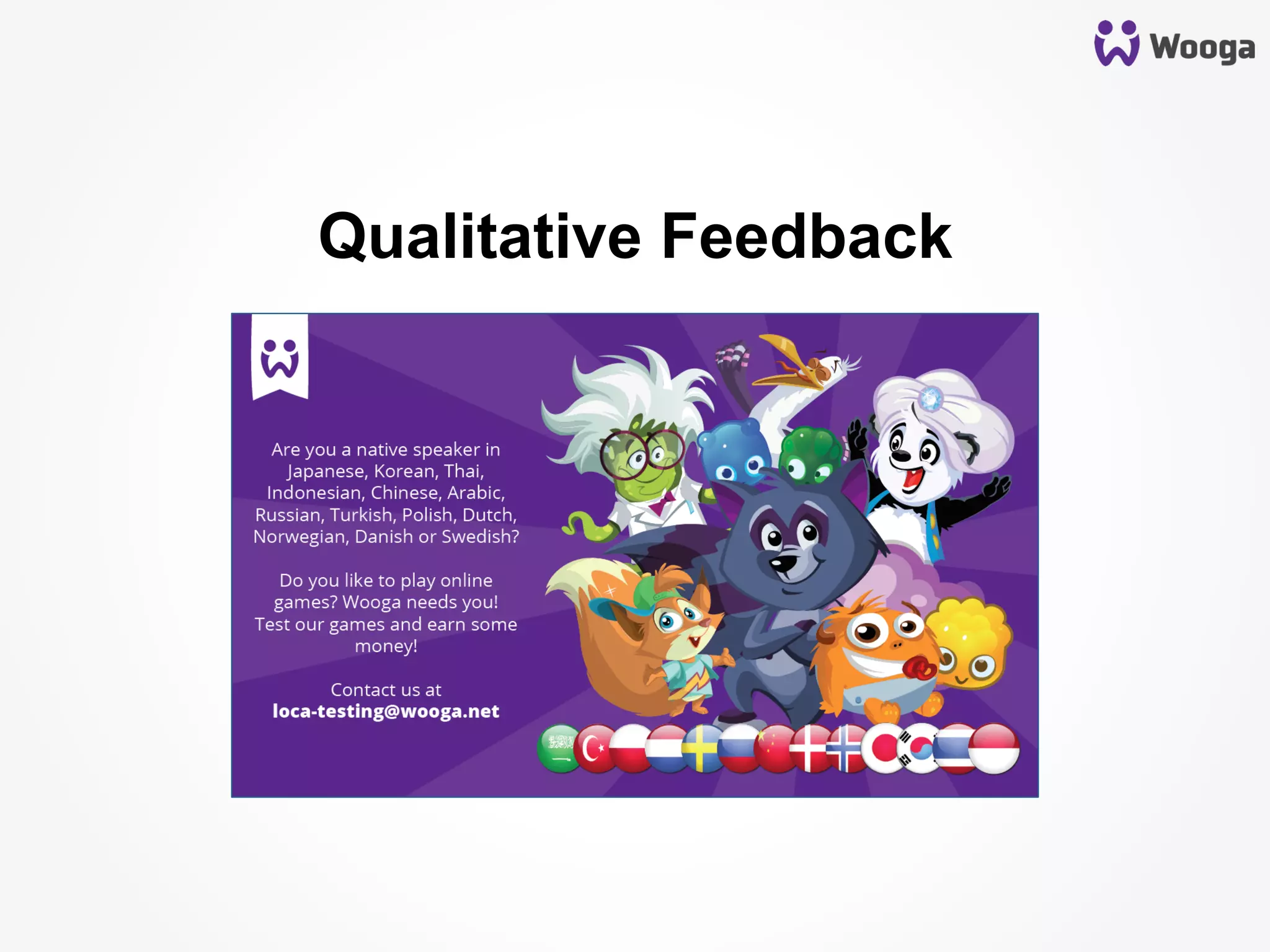 Qualitative Feedback
 