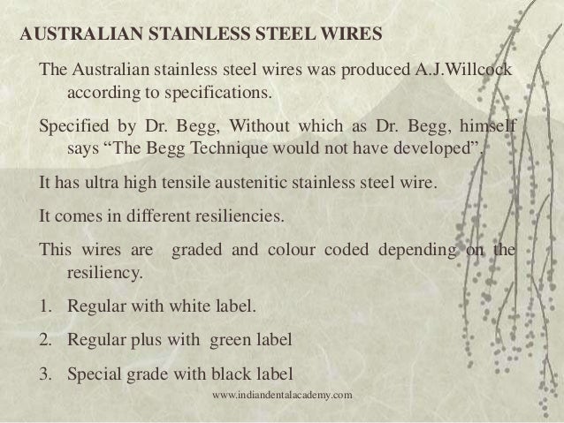 coaxial orthodontics wire wise aligning technique edge in and Levelling Pre Adjusted