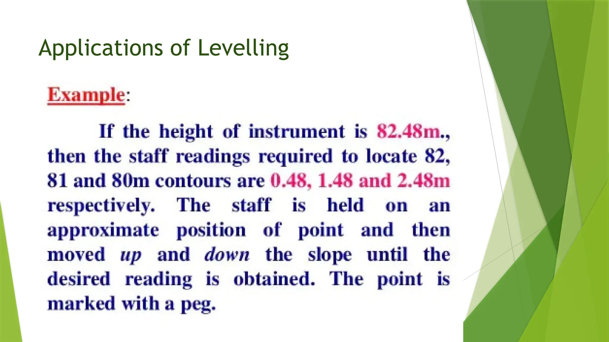 Levelling Applications civil engineering.pptx