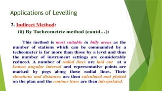 Applications of Levelling
 
