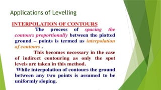 Applications of Levelling
 