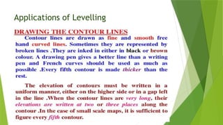 Applications of Levelling
 