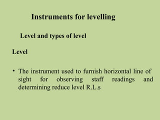 Level 3 Instruments Example level survey types terminology lingsurvey_.pptx