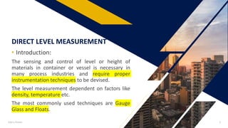 Level measurement instruments | PPTX