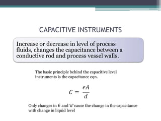 Level measuring instruments | PPTX