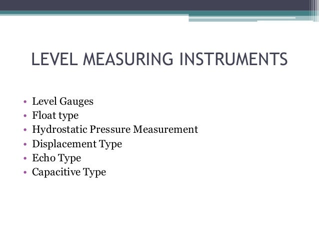 LEVEL MEASUREMENT INSTRUMENTS EBOOK DOWNLOAD LEVEL MEASUREMENT INSTRUMENTS EBOOK DOWNLOAD