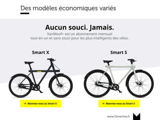 www.15marches.fr
Des modèles économiques variés
 