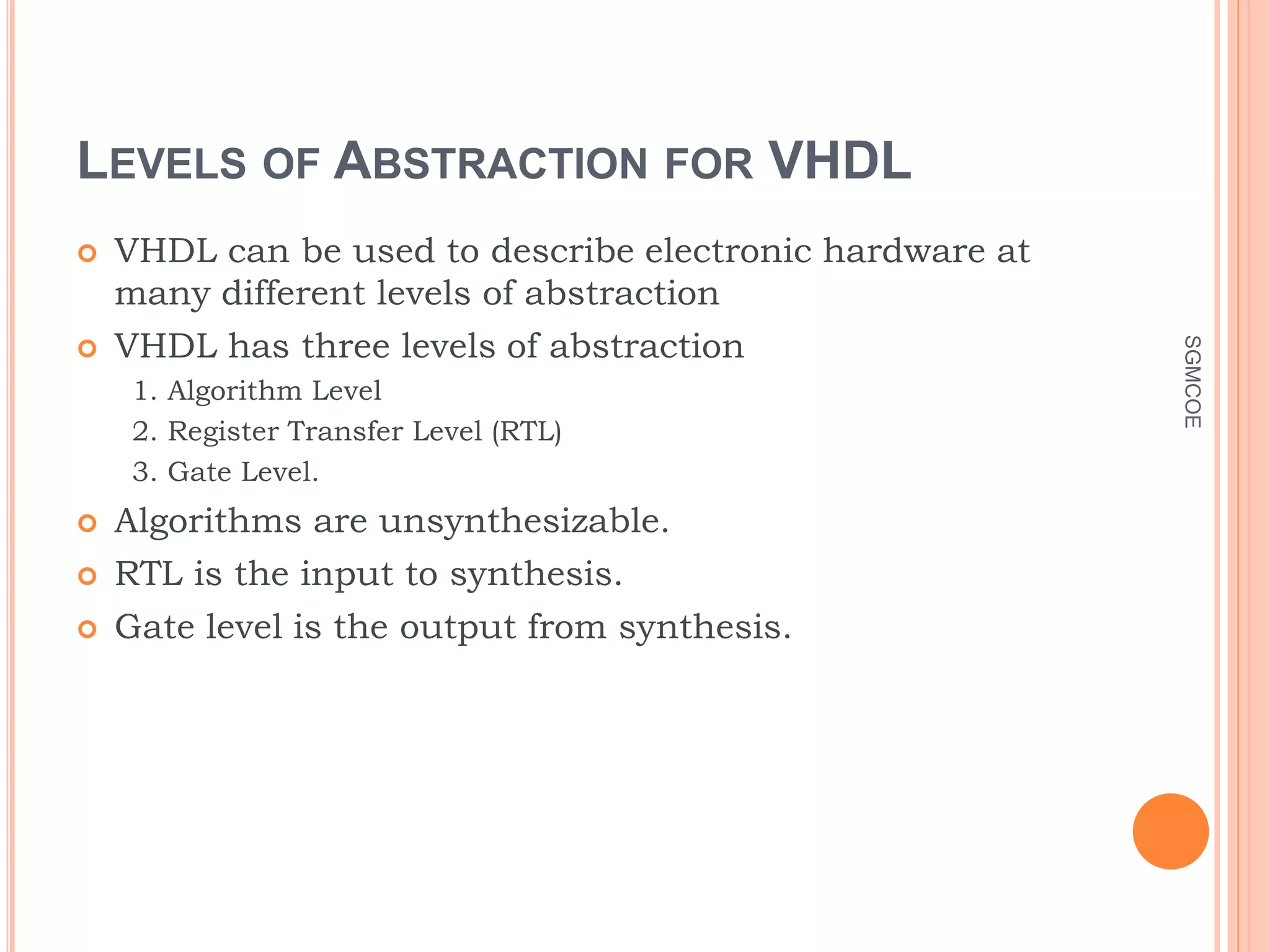 Level of abstraction | PPTX