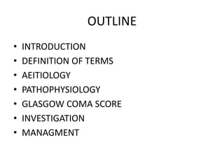 Level of consciousness (GCS) | PPTX