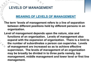 level of management(different level of management) | PDF