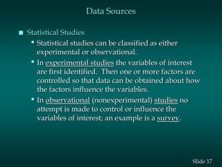 Statistical Studies Examples LEVEL OF MEASUREMENTS_2.ppt