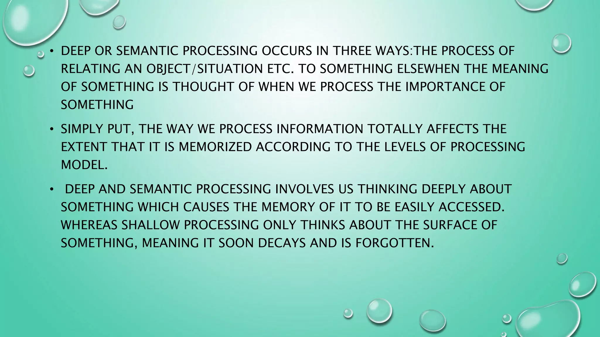 Level of processing | PPTX | Artificial Intelligence | Technology ...