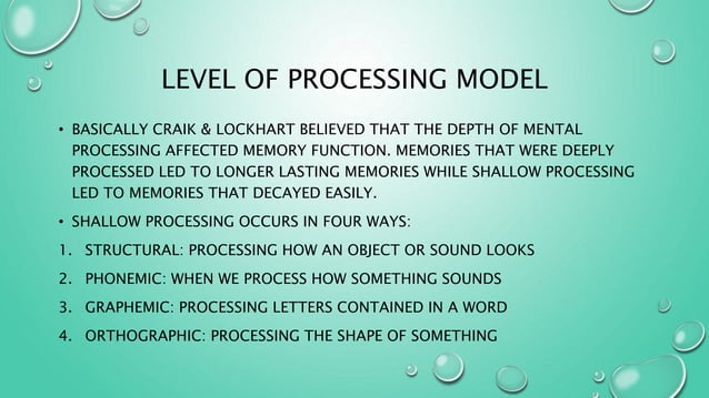Level of processing | PPTX | Artificial Intelligence | Technology ...