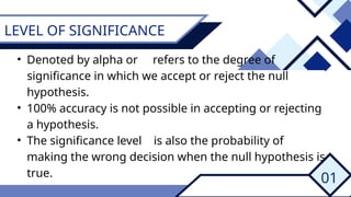 Level of significance statistics and probability.pptx