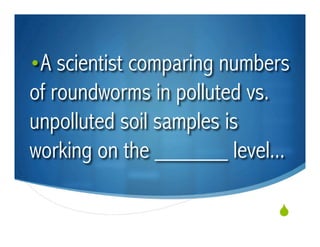 Levels Of Bio Organization