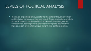 Political Analysis Review Example Comprehensive Exploration of Levels of Political Analysis and Their ...