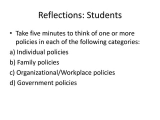 Public Policy Examples